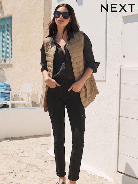 Negru - Lift, Slim And Shape Slim Cargo Jeans (985958) | 182 LEI