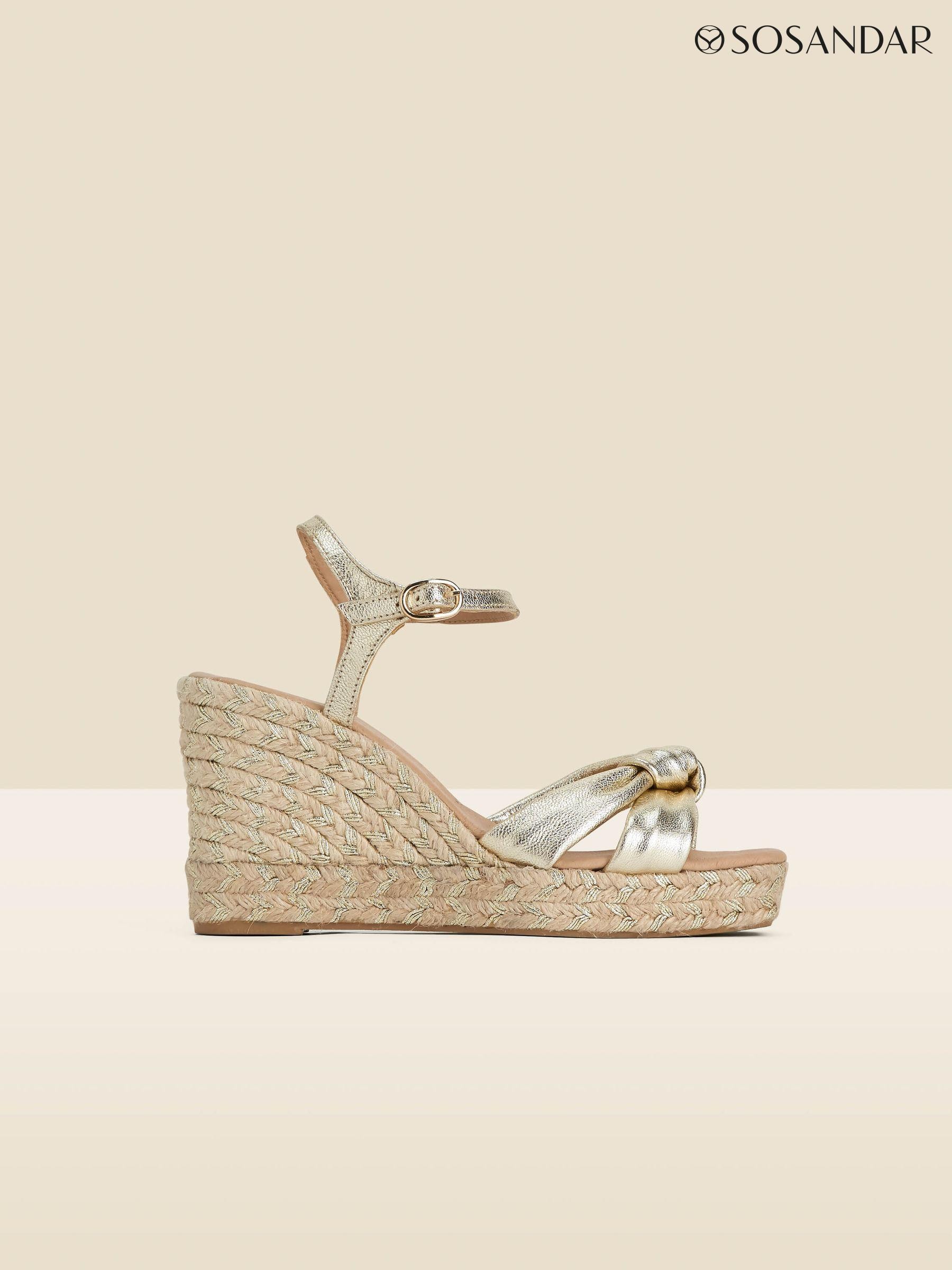 Metallic espadrille sandals store