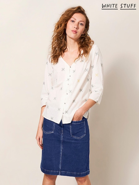 White Stuff Blue Melody Denim Skirt (986278) | €25