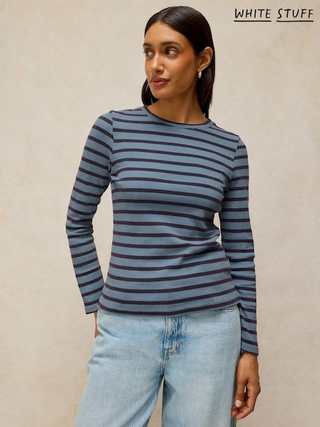 Plavo - White Stuff Sadie Stripe T-shirt