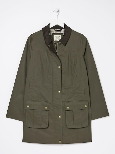 FatFace Green Hampshire Wax Swing Coat (987420) | €70