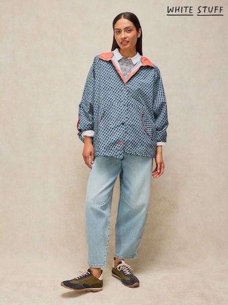 أزرق - White Stuff Dakota Showerproof Poncho