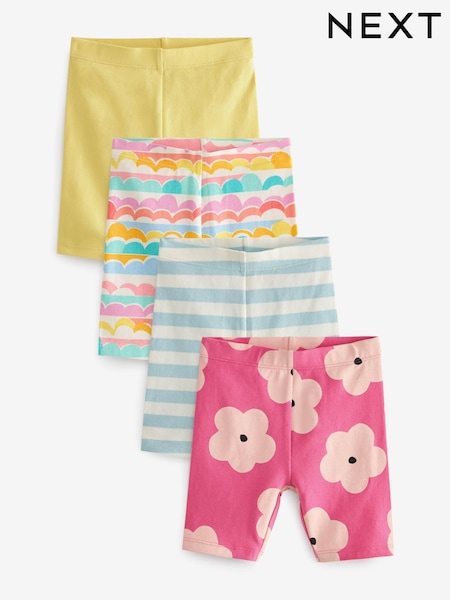 Yellow Rainbow Cycle Shorts 4 Pack (3mths-7yrs) (987563) | €7 - €8.50