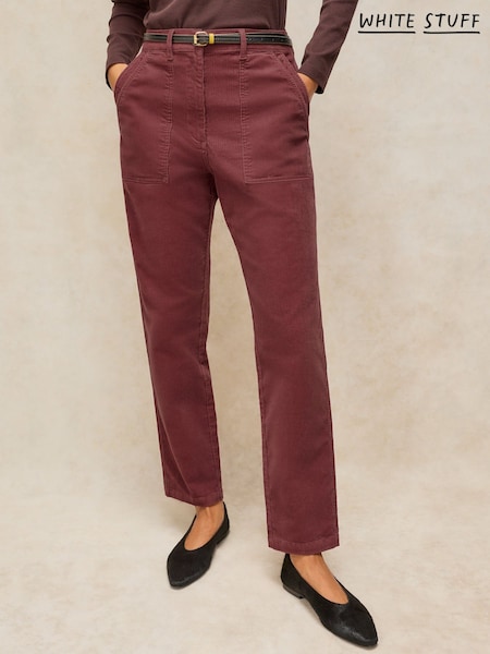 Pink - White Stuff Twister Cord Trousers