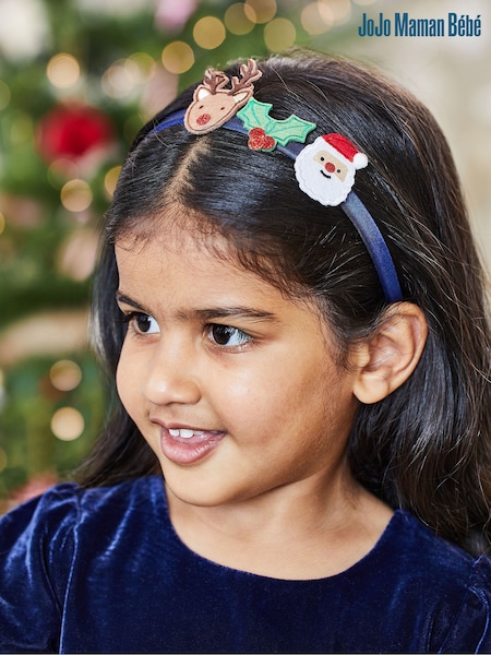JoJo Maman Bébé Navy Christmas Headband (987806) | 451 UAH