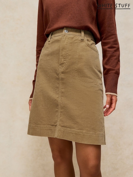 Green - White Stuff Tia Cord Skirt