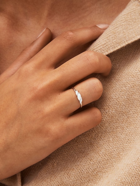 Sterling Silver Opal Stone Ring (988398) | €9.50