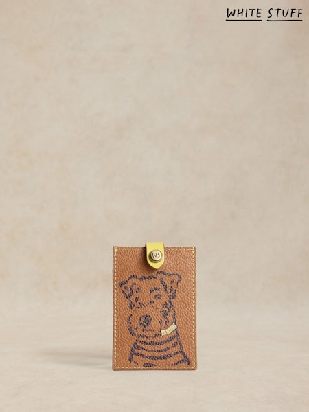 Brown - White Stuff Pet Pals Card Holder