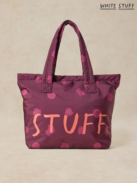 Violets - White Stuff Stuff Tote Bag