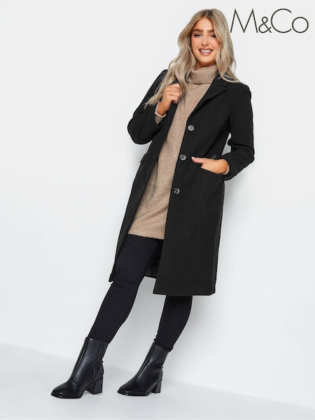 M&Co Black City Coat (988882) | €41.50