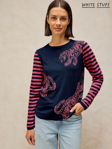 Blue - White Stuff Clara Long Sleves T-shirt