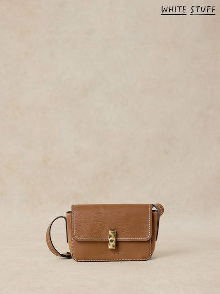 Brown - White Stuff Mini Laila Lock Cross-body Bag