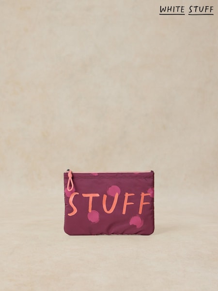 Purple - White Stuff Stuff Pouch