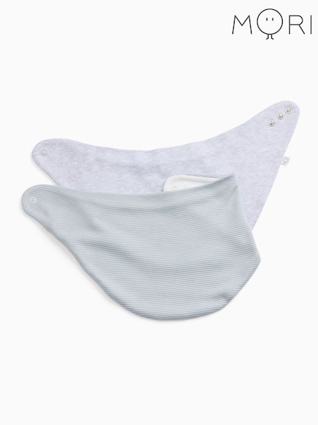 Srpskohrvatski / srpskohrvatski - Mori Stripe Supersoft Milk Bibs 2 Pack
