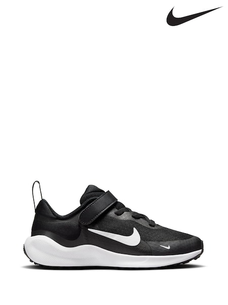 Nike Black/White Junior Revolution 7 Trainers (990095) | €50