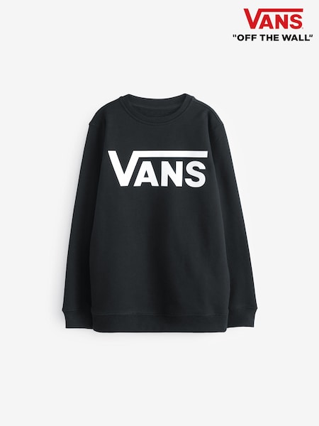 Vans Boys Classic Crew 100% Cotton Black Sweatshirt (990196) | €33