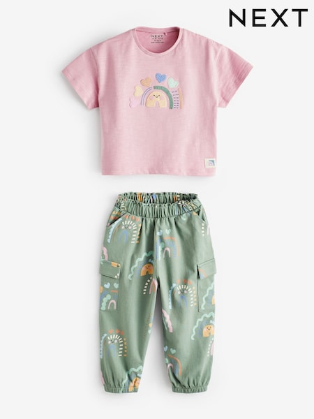 Roza z mavricami - Sleeveless T-Shirt and Cargo Trousers Set (3mths-7yrs) (990200) | € 11 - € 15