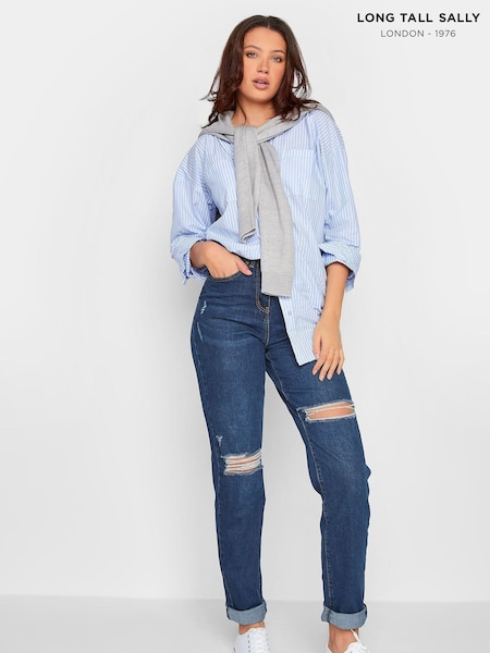 Синий - Long Tall Sally UNA Stretch Mom Jeans (990283) | €13