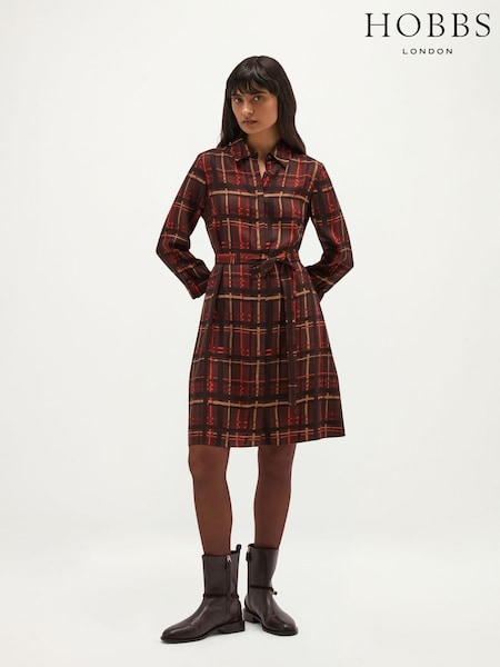 Brown - Hobbs Maja Tunic Dress
