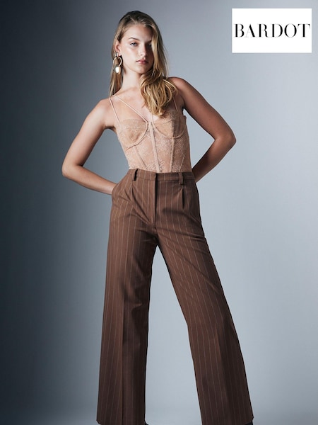 Bardot Nude Fleur Lace Corset Bodysuit (990733) | €31