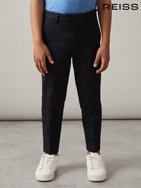Reiss Navy Eastbury 3-9 yrs Slim Fit Tapered Chinos (990926) | €55