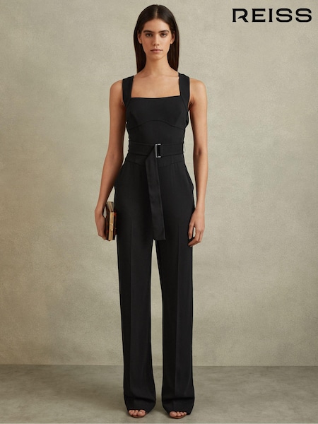 Reiss Kim Cross Back Belted Jumpsuit (990928) | 385 €