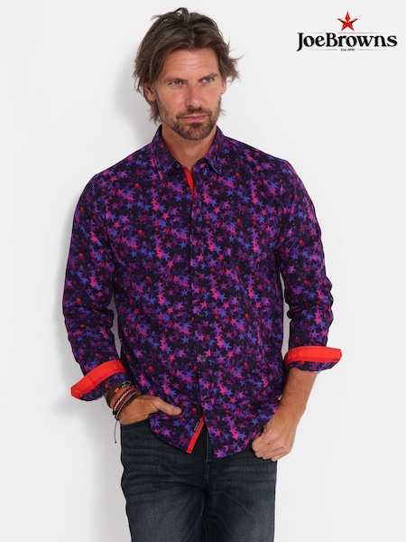 أرجواني - Regular Joe Browns All About The Stars Shirt
