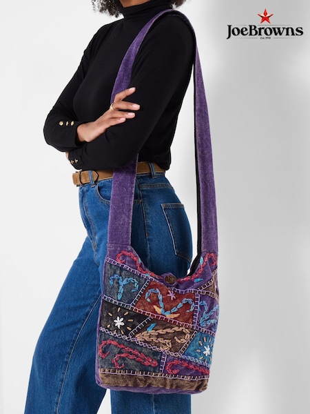 Purple - Joe Browns Bucket Hippy Bag