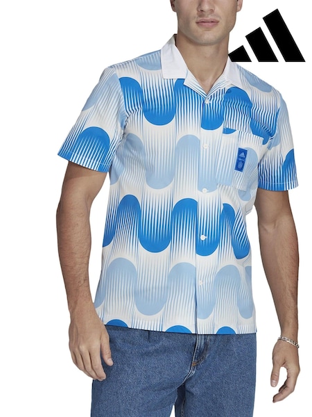 adidas Blue Spain Icon Short Sleeve Shirt (991516) | €41