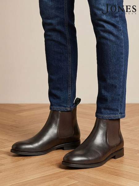 Dark Brown Leather - Regular Jones Bootmaker Deakinwide Leather Chelsea Boots