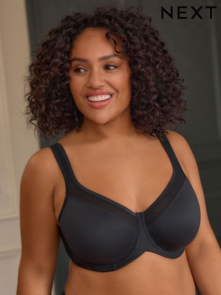 Черный - F-K Ultimate Support Cotton Minimiser Padded Strap Bra (992017) | €30