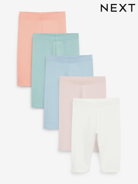Rose/Bleu - 5 Pack Cropped Leggings (3-16yrs) (992111) | € 20 - € 27