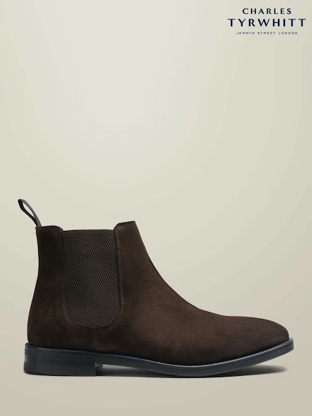 Marrón chocolate - Regular Charles Tyrwhitt Leather Chelsea Boots