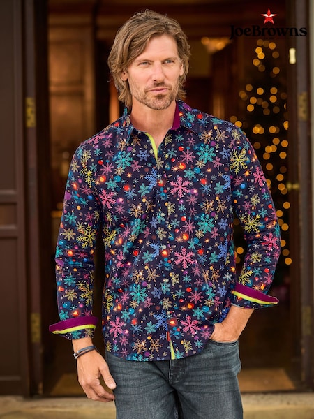 Қара - Regular Joe Browns Sensational Snowflake Shirt