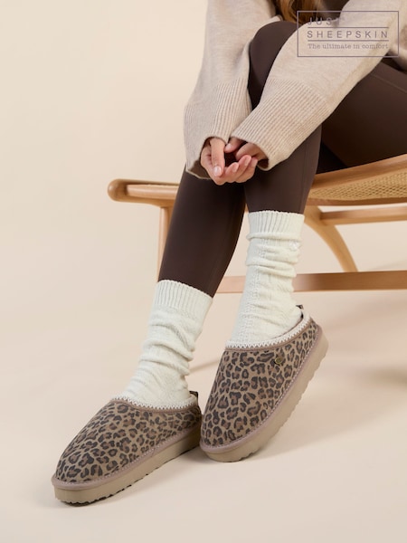 Animal - Pantuflas de mujer de piel de oveja Erin de Just Sheepskin