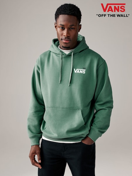 Vans Mens Green Posted Loose 100% Cotton Hoodie (994409) | €43