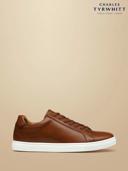 بني فاتح بني - Regular Charles Tyrwhitt Cupsole Trainers