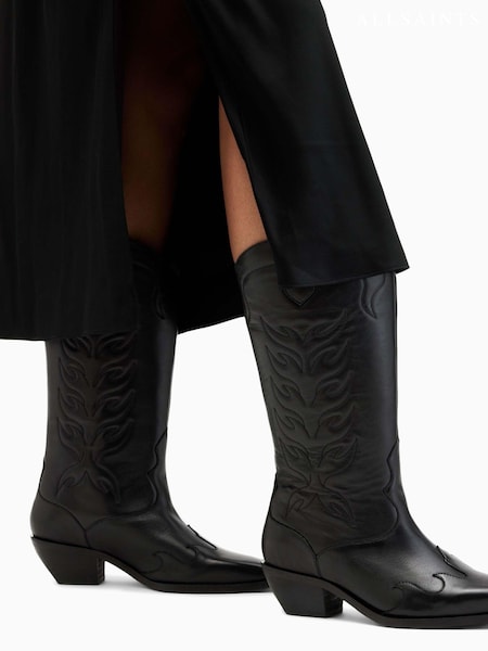 AllSaints Black Dolly Boots (995289) | AED1,741