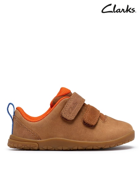 Brown - Clarks Harbour Move Barefoot Toddler Shoes