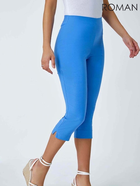 Roman Blue Cropped Stretch Trousers (997159) | €40