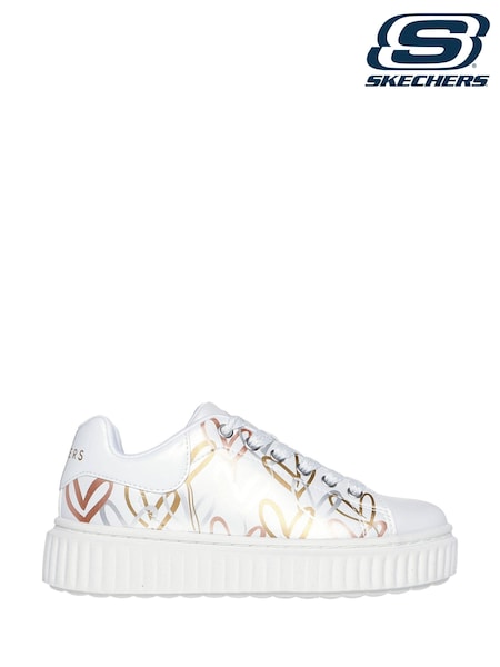 Skechers White Hi Ridge Trainers (997301) | AED285