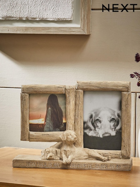 Wood Effect Layla The Labrador Dog Collage Photo Frame (997508) | €17.50