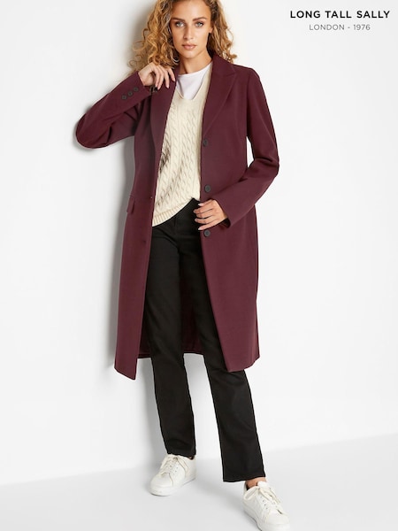 Long Tall Sally Purple Midi Formal Coat (998017) | €39