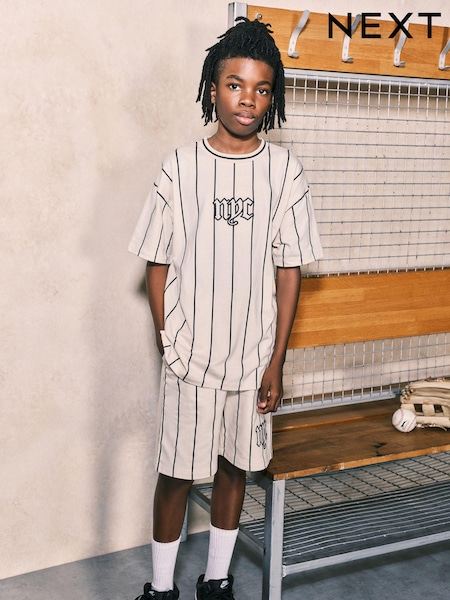 Cream NYC - Graphic 100% Cotton Top and Shorts Set (3-16yrs) (998144) | € 14 - € 21