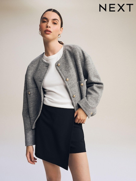 Black Tailored Stretch Skort (998368) | €22