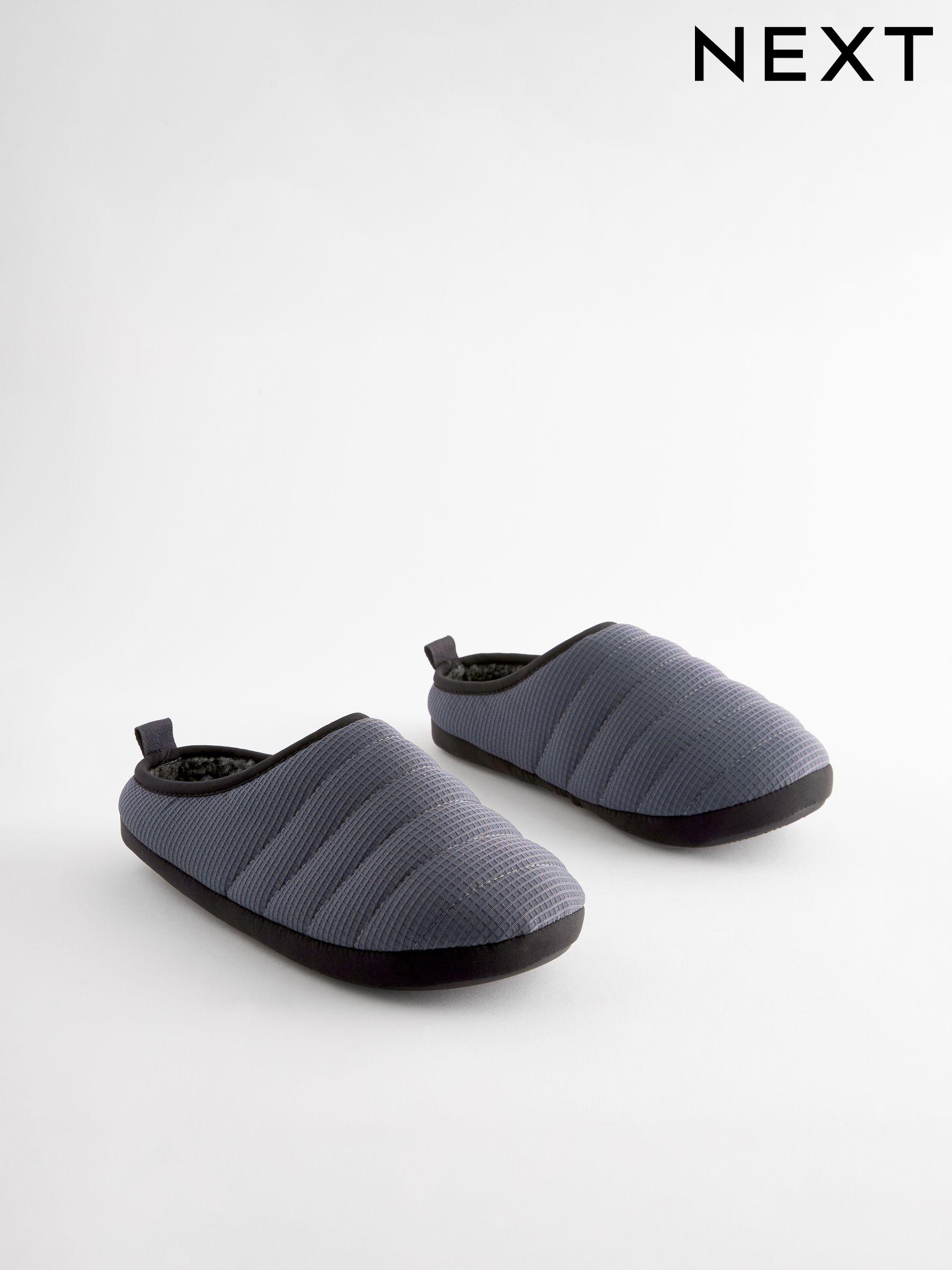Men s Slippers Grey Loungewear Footwear Next Oman
