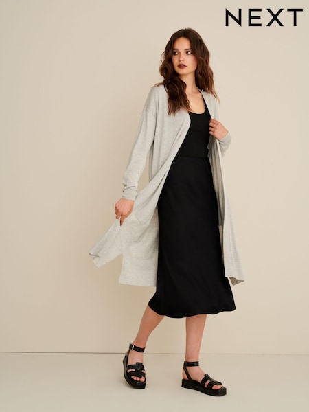 Sivi melanž - Soft Touch Longline Knitted Cardigan (998973) | € 15