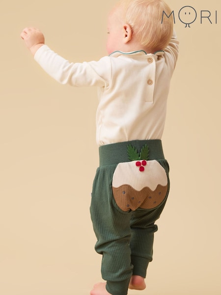 Green - Mori Applique Joggers