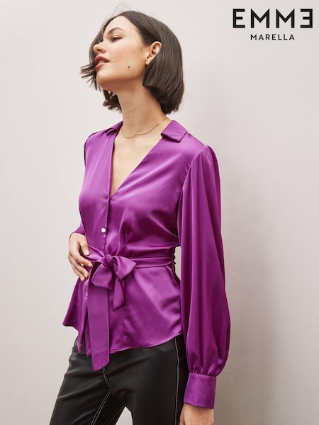 Emma Marella Purple Diesel Wrap Shirt (999199) | €31