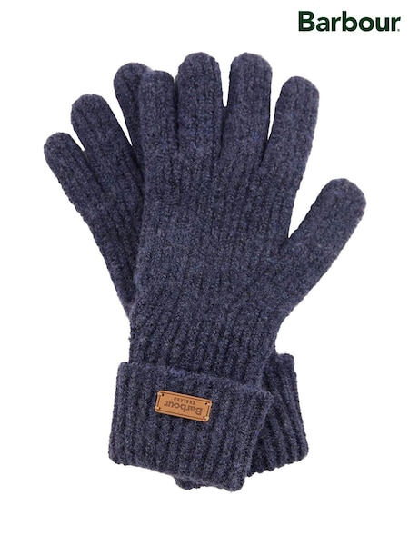 Blue - Barbour® Pendle Knitted Gloves